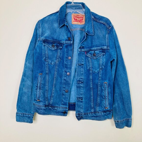 Levi's Other - Levi Strauss Denim Jacket Men’s Small Trucker Blue Pockets